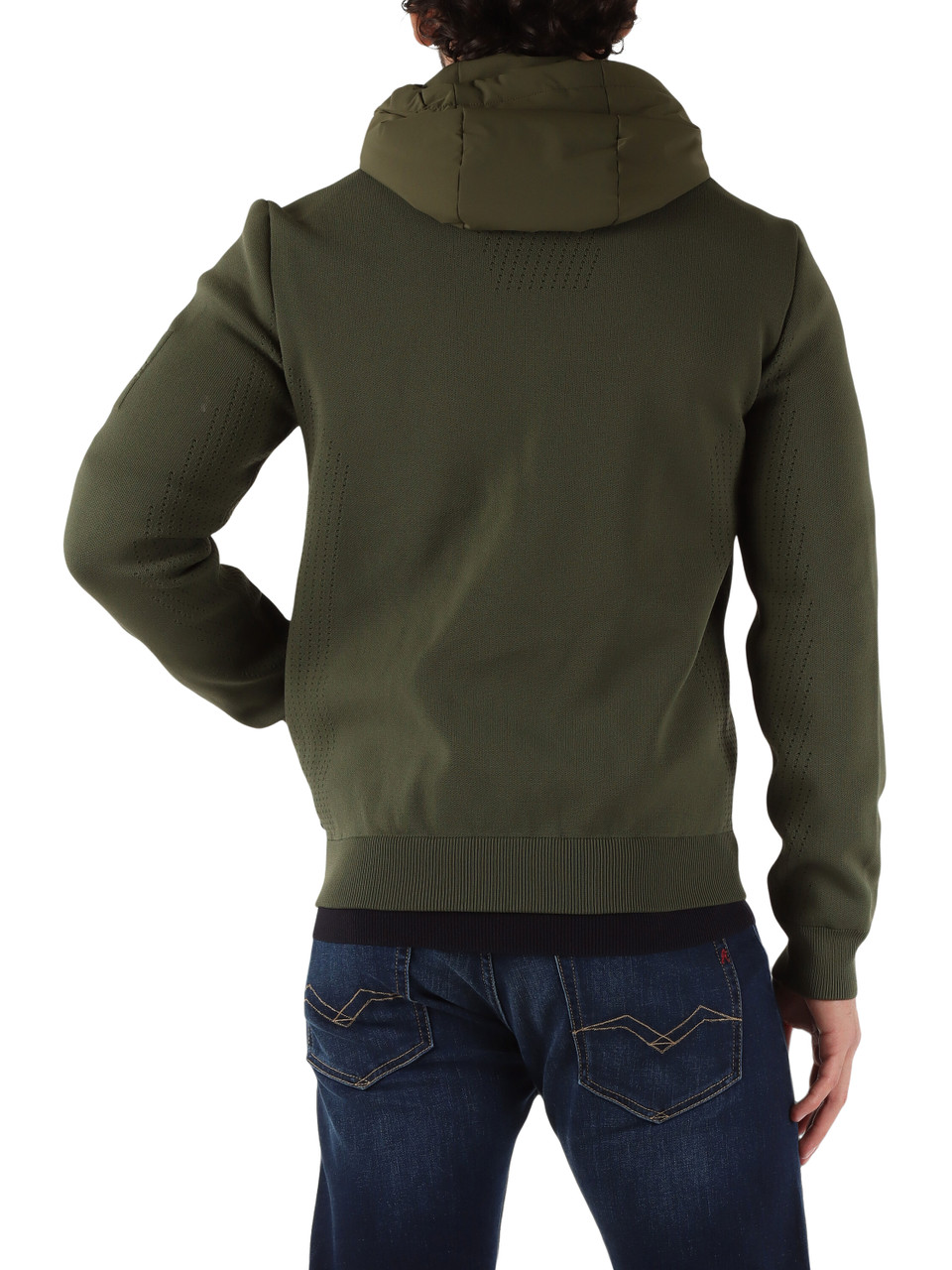 VERDE MILITARE | Giubbotto YETI con pannello frontale trapuntato