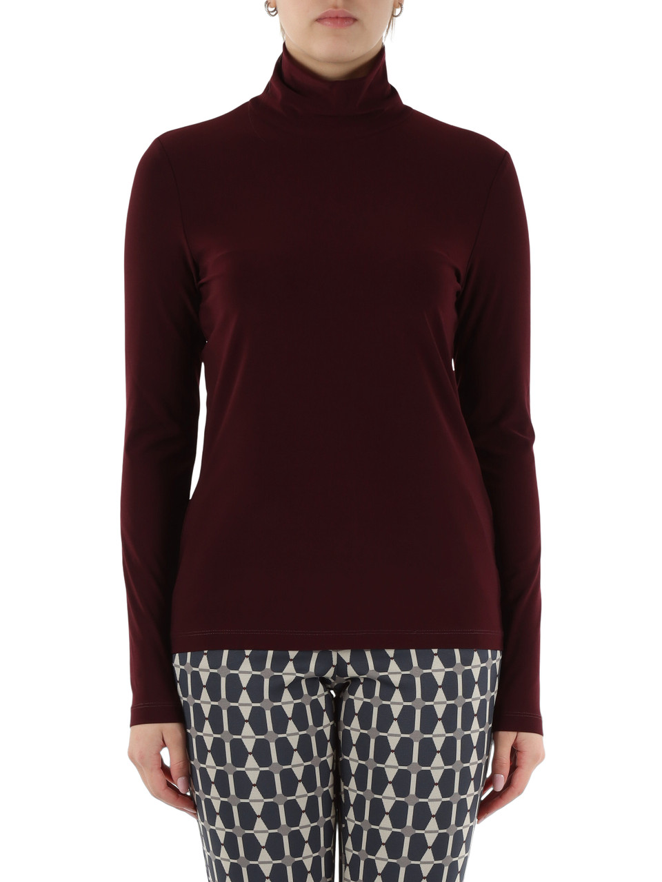 MERLOT | T-shirt collo alto TECNO JERSEY