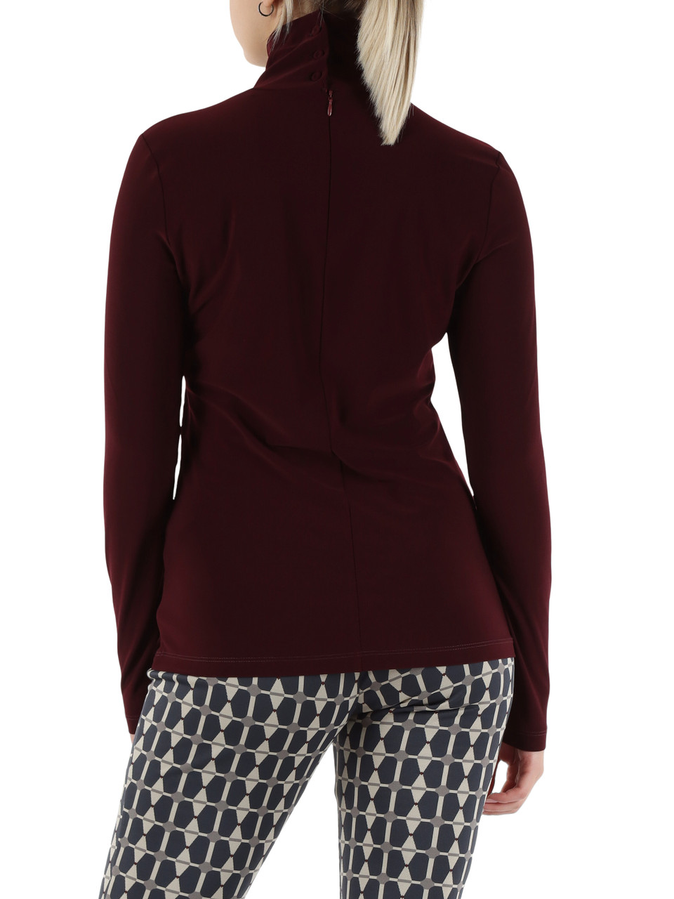 MERLOT | T-shirt collo alto TECNO JERSEY