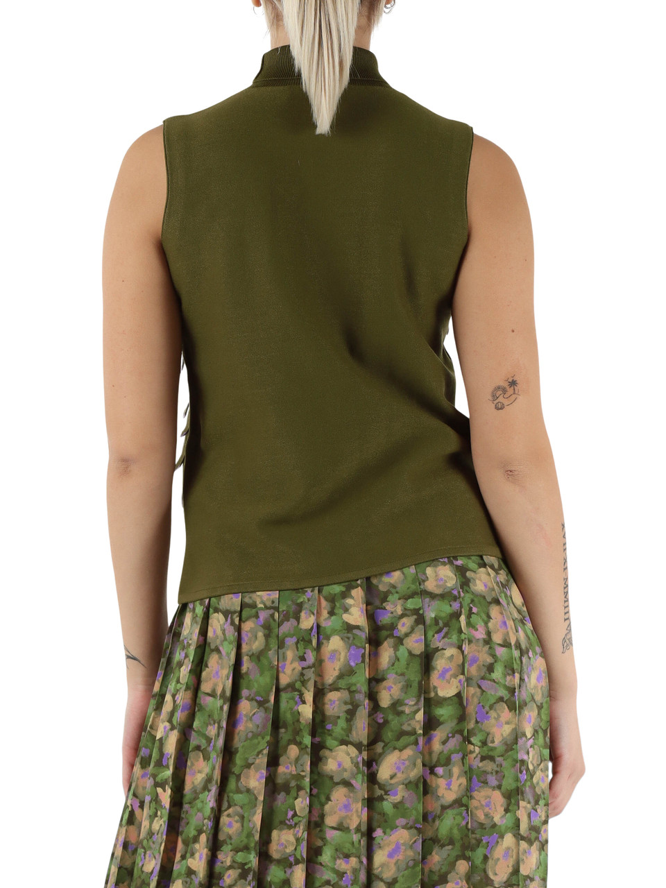 VERDE | Gilet 3D STITCH in misto viscosa VERDE | Gilet 3D STITCH in misto viscosa