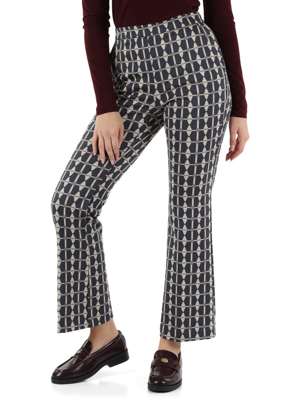 GRIGIO | Pantalone GEOMETRIC JACQUARD