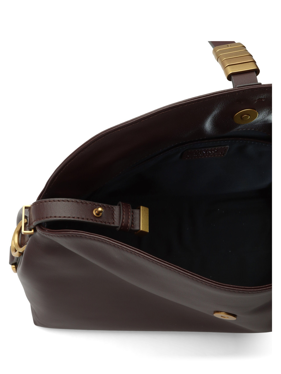 MERLOT | Borsa in pelle SADDLE BAGUETTE CLASSIC