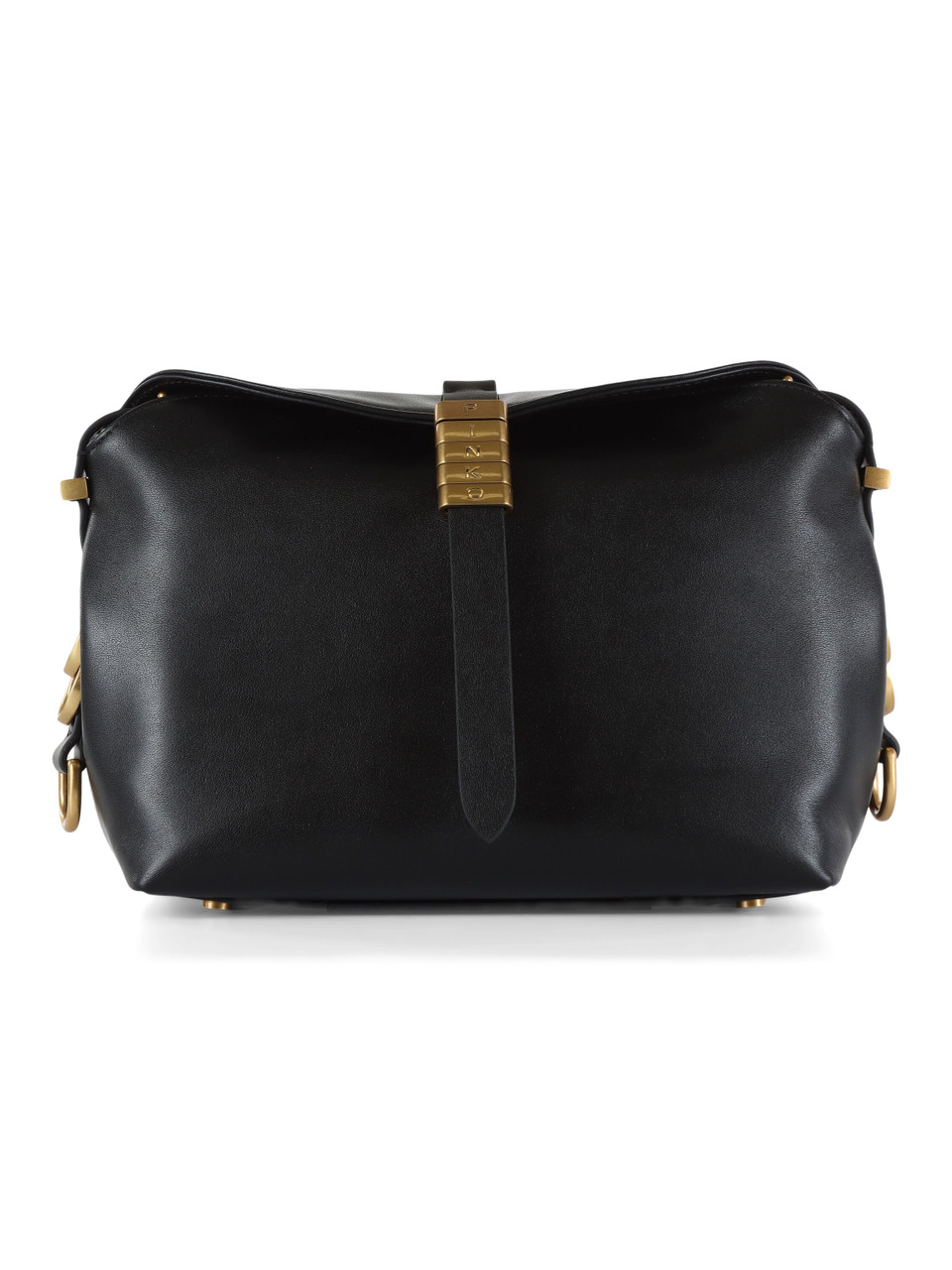 NERO | Borsa in pelle SADDLE BAGUETTE MINI