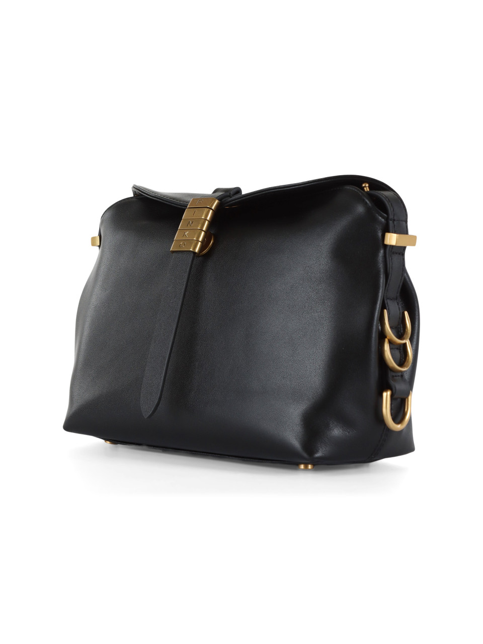 NERO | Borsa in pelle SADDLE BAGUETTE MINI