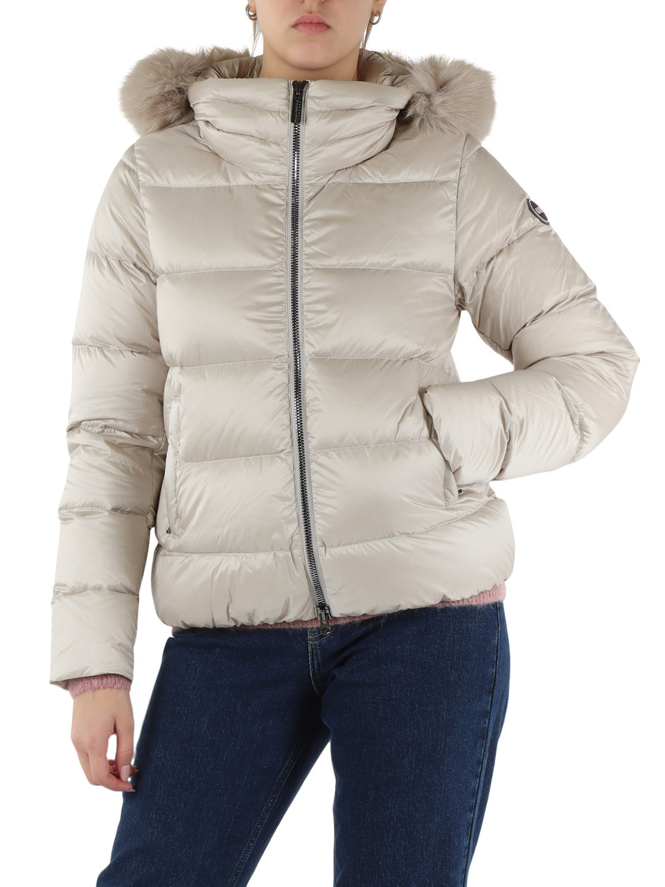 BEIGE | Piumino trapuntato DELUXE con cappuccio BEIGE | Piumino trapuntato DELUXE con cappuccio