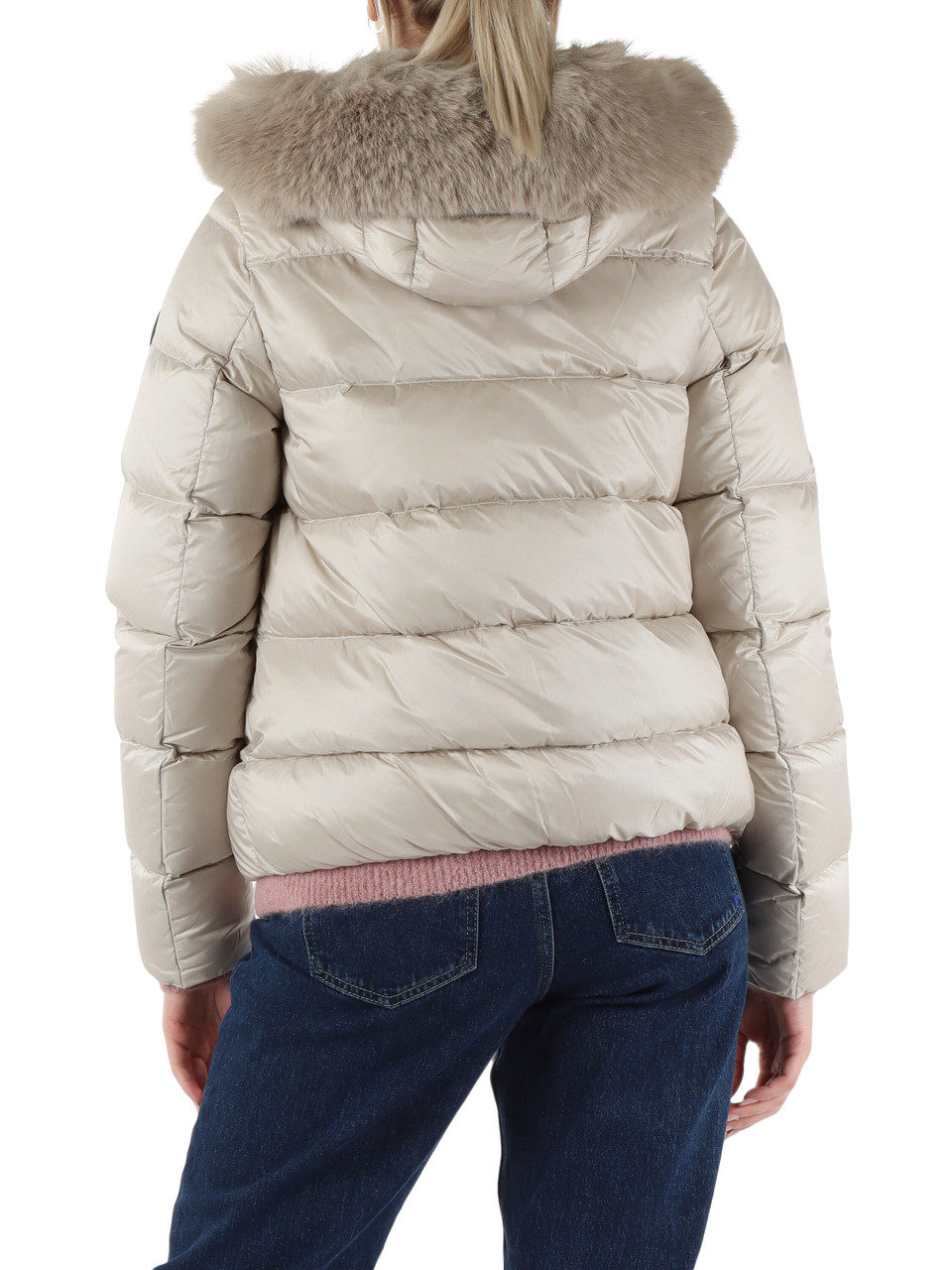 BEIGE | Piumino trapuntato DELUXE con cappuccio BEIGE | Piumino trapuntato DELUXE con cappuccio