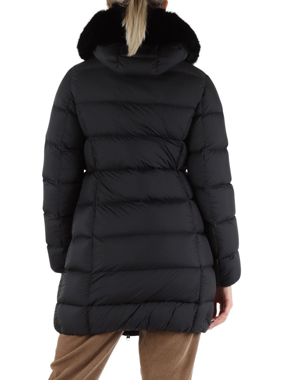 NERO | Piumino trapuntato CAPTION con cappuccio