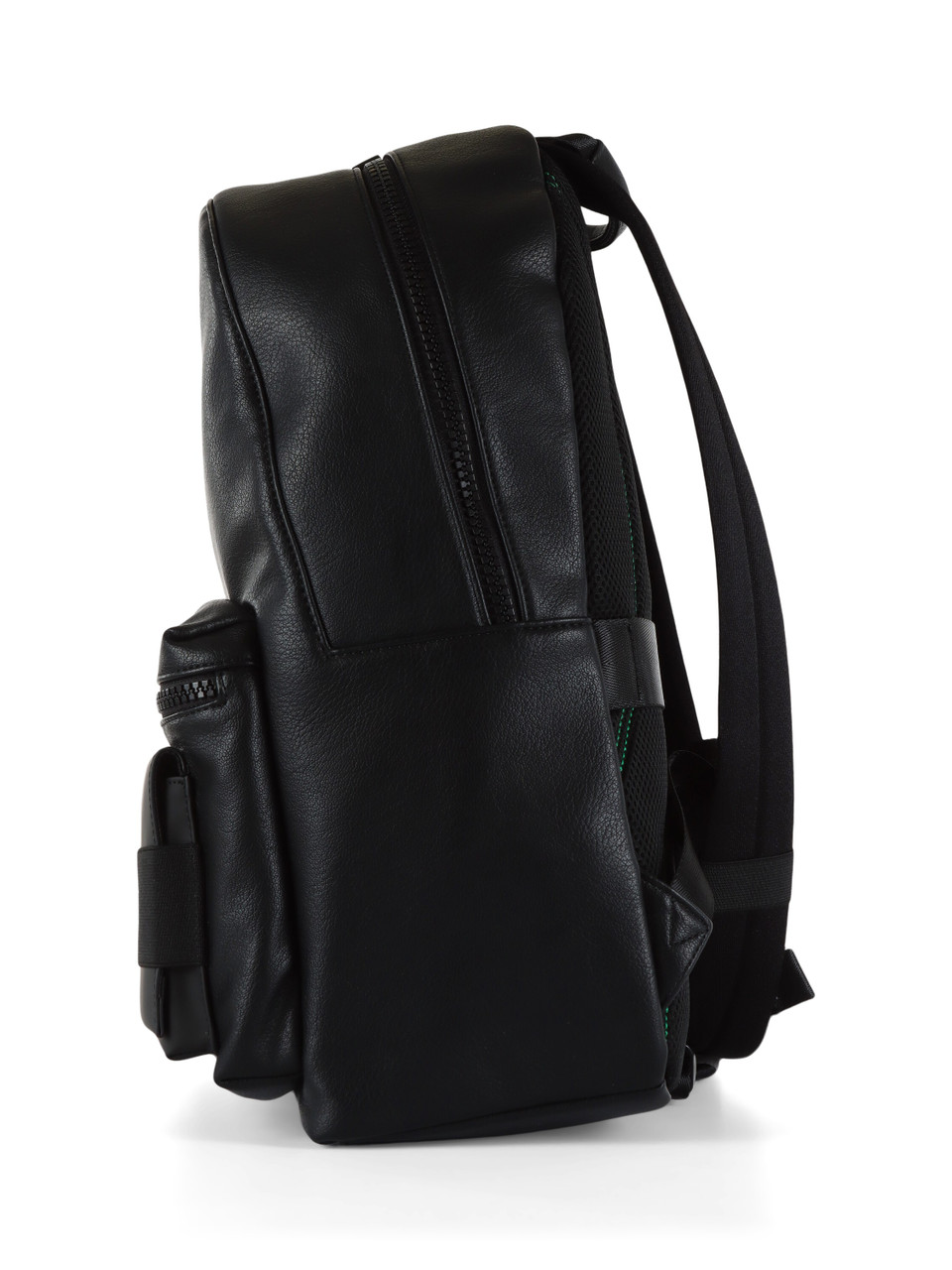 NERO | Zaino in ecopelle con scritta logo frontale