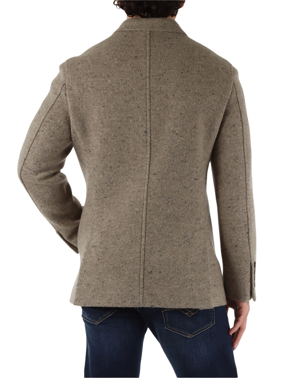 TORTORA | Cappotto corto doppiopetto in lana e cashmere