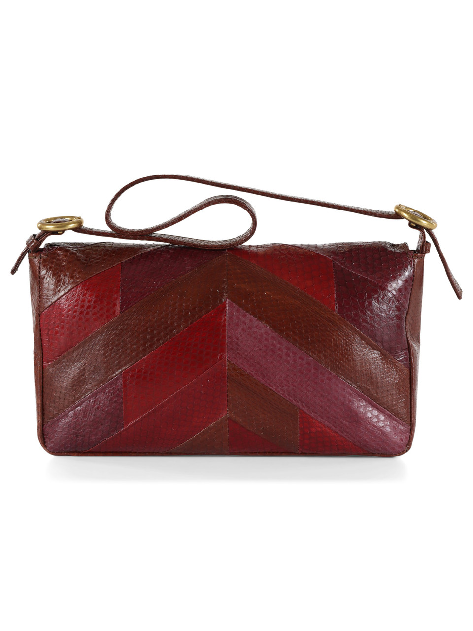 BORDEAUX | Borsa baguette EXOTIC STRIPES