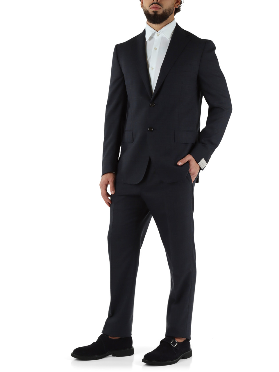 BLU | Abito due pezzi Drop 6R in fresco lana vergine BLU | Abito due pezzi Drop 6R in fresco lana vergine