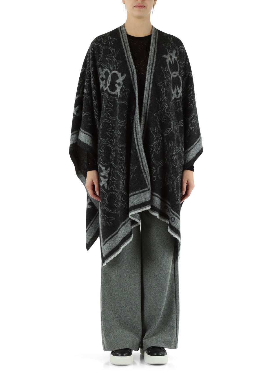 GRIGIO SCURO | Mantella in misto lana CROAZIA GRIGIO SCURO | Mantella in misto lana CROAZIA