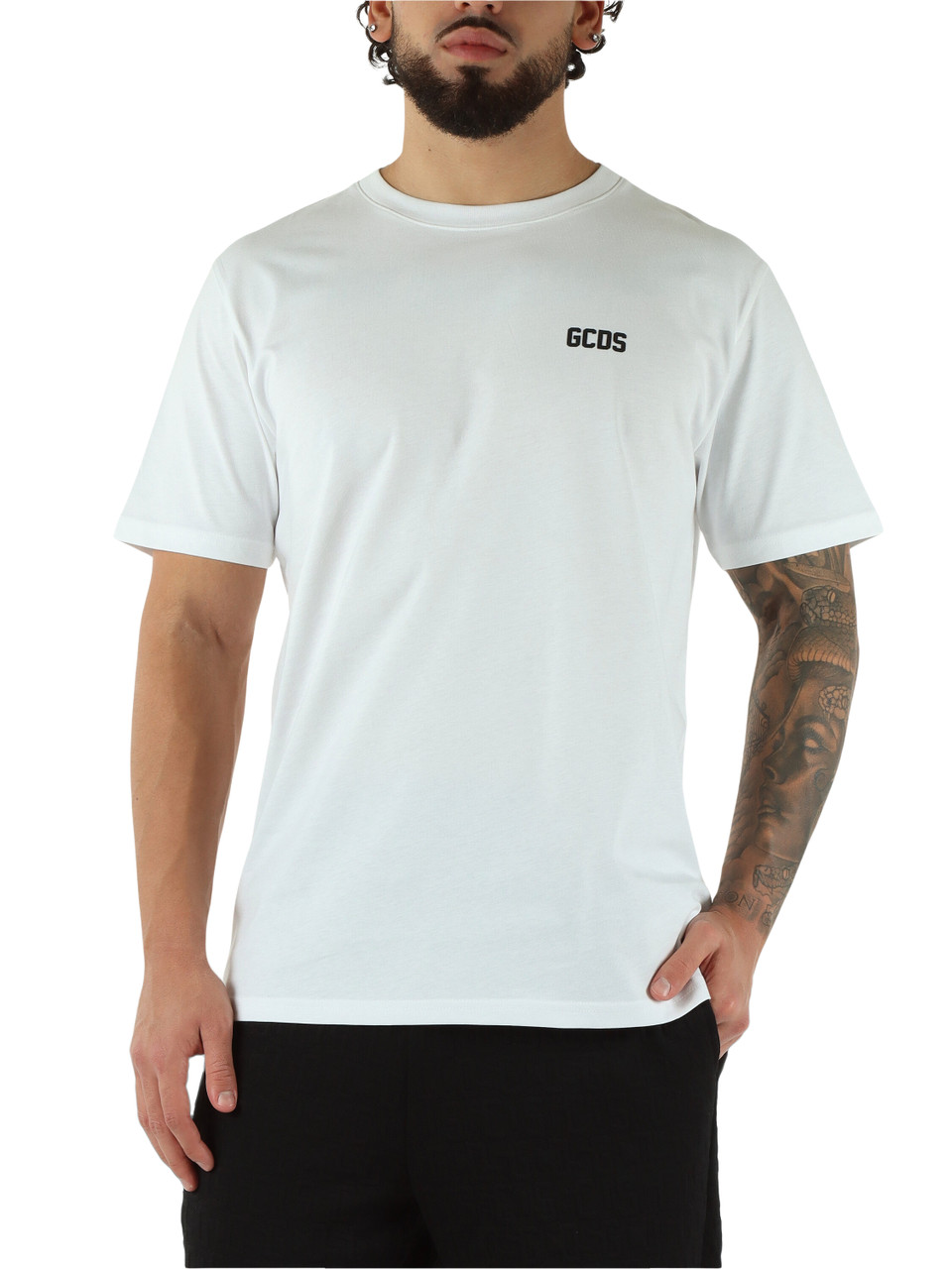 BIANCO | T-shirt in cotone regular fit con scritta logo BIANCO | T-shirt in cotone regular fit con scritta logo