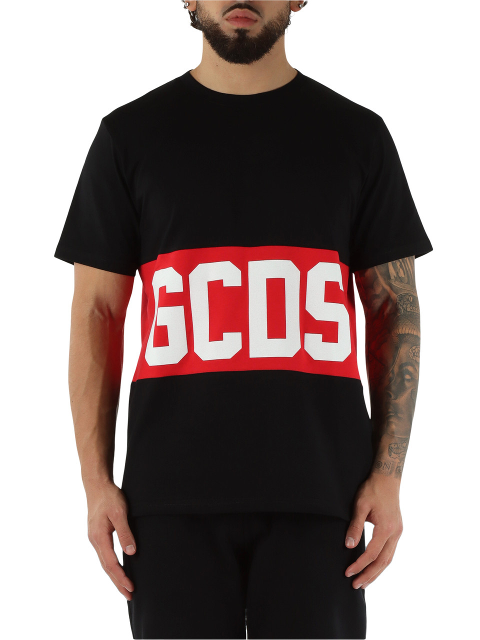 NERO | T-shirt in cotone regular fit con stampa logo NERO | T-shirt in cotone regular fit con stampa logo