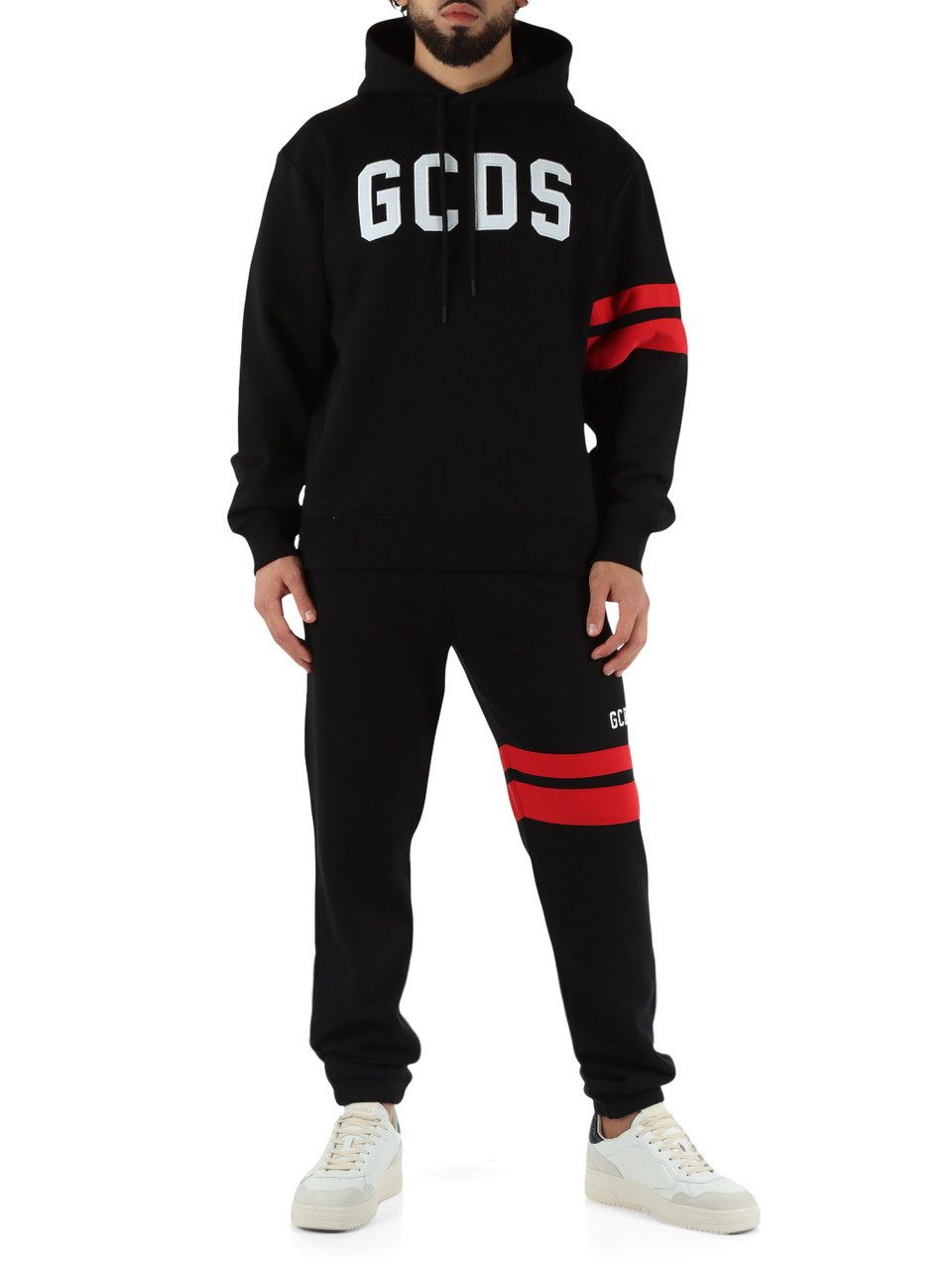 NERO | Felpa regular fit in cotone garzato con cappuccio NERO | Felpa regular fit in cotone garzato con cappuccio