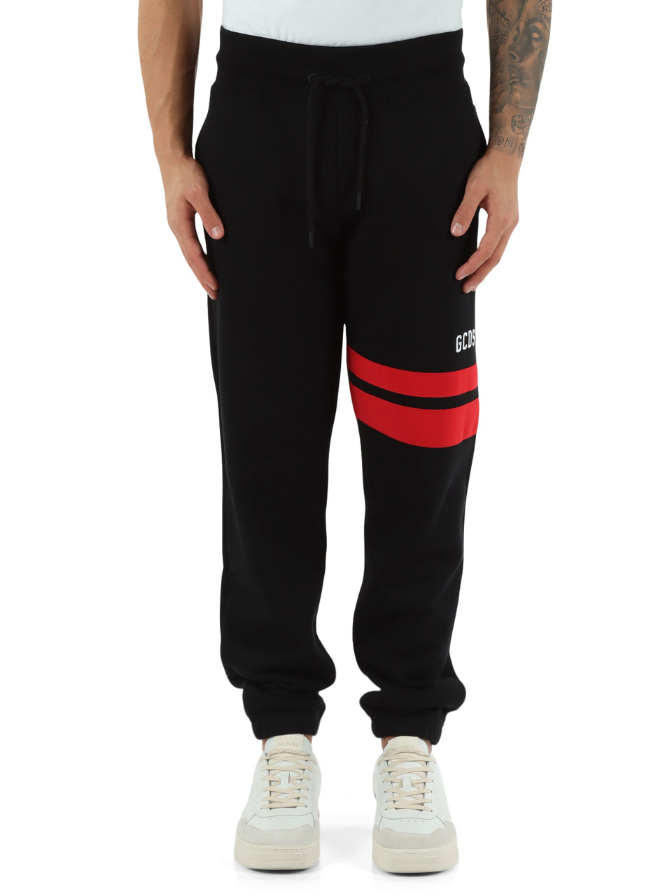 NERO | Pantalone sportivo regular fit in cotone garzato NERO | Pantalone sportivo regular fit in cotone garzato