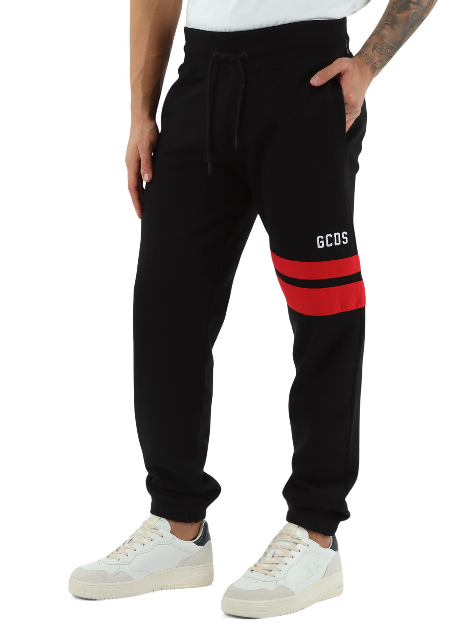 NERO | Pantalone sportivo regular fit in cotone garzato NERO | Pantalone sportivo regular fit in cotone garzato