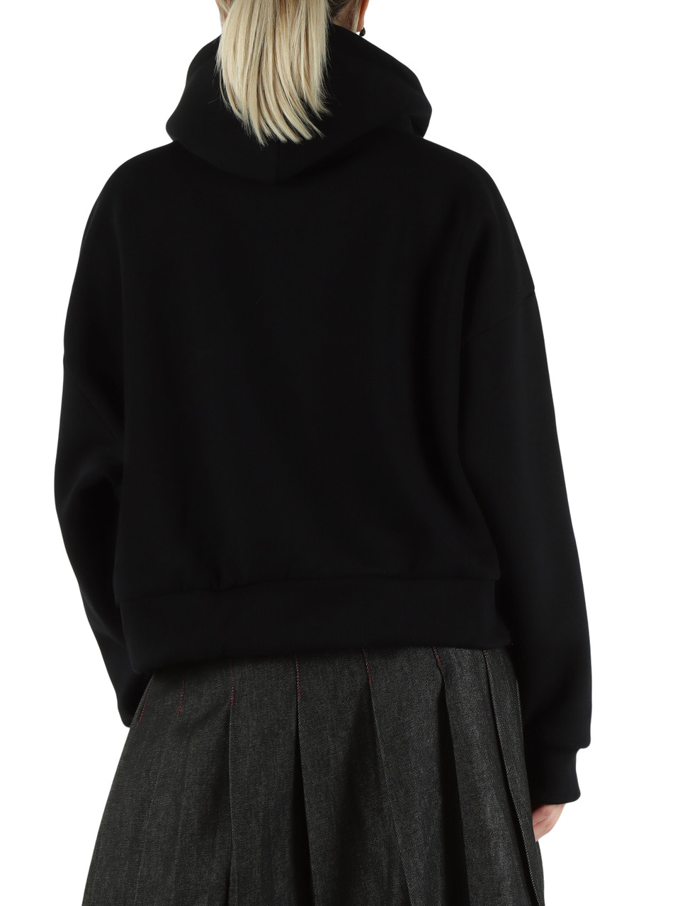 NERO | Felpa con cappuccio e ricamo logo frontale NERO | Felpa con cappuccio e ricamo logo frontale
