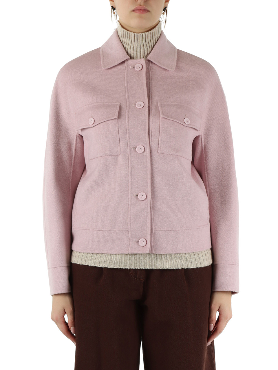 ROSA | STUDIO: Giacca in lana vergine, seta e cashmere FIERO ROSA | STUDIO: Giacca in lana vergine, seta e cashmere FIERO