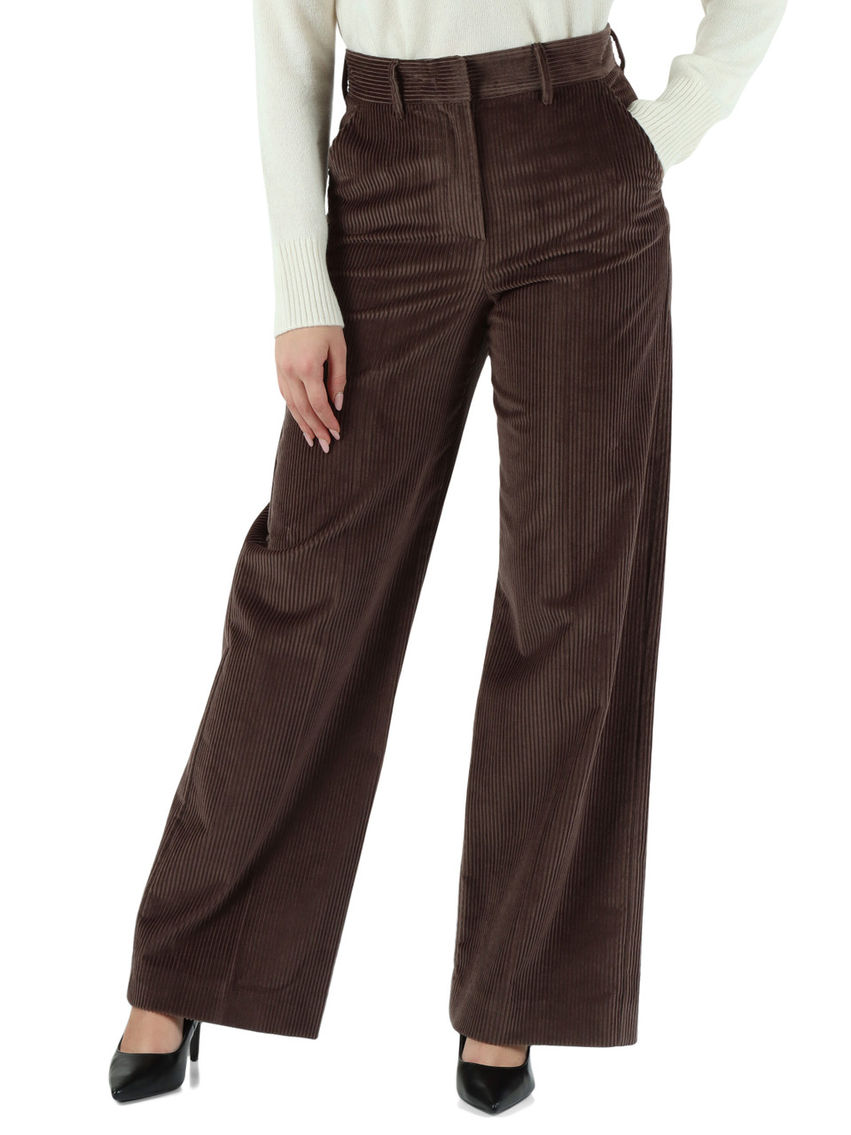 MARRONE | WEEKEND: Pantalone in velluto a coste TANIA MARRONE | WEEKEND: Pantalone in velluto a coste TANIA