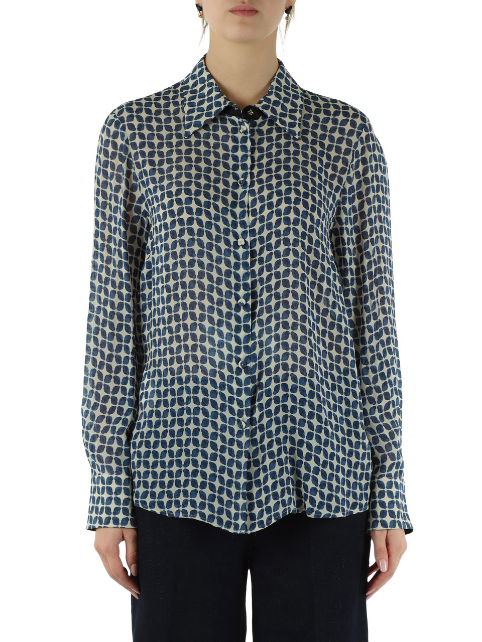 BLU | Camicia in georgette di viscosa BLU | Camicia in georgette di viscosa