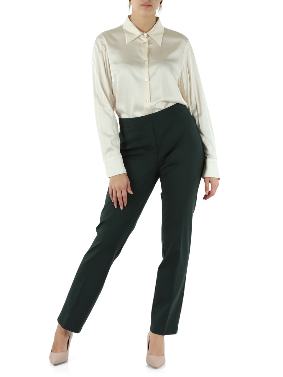 PANNA | Camicia in raso di viscosa stretch PANNA | Camicia in raso di viscosa stretch