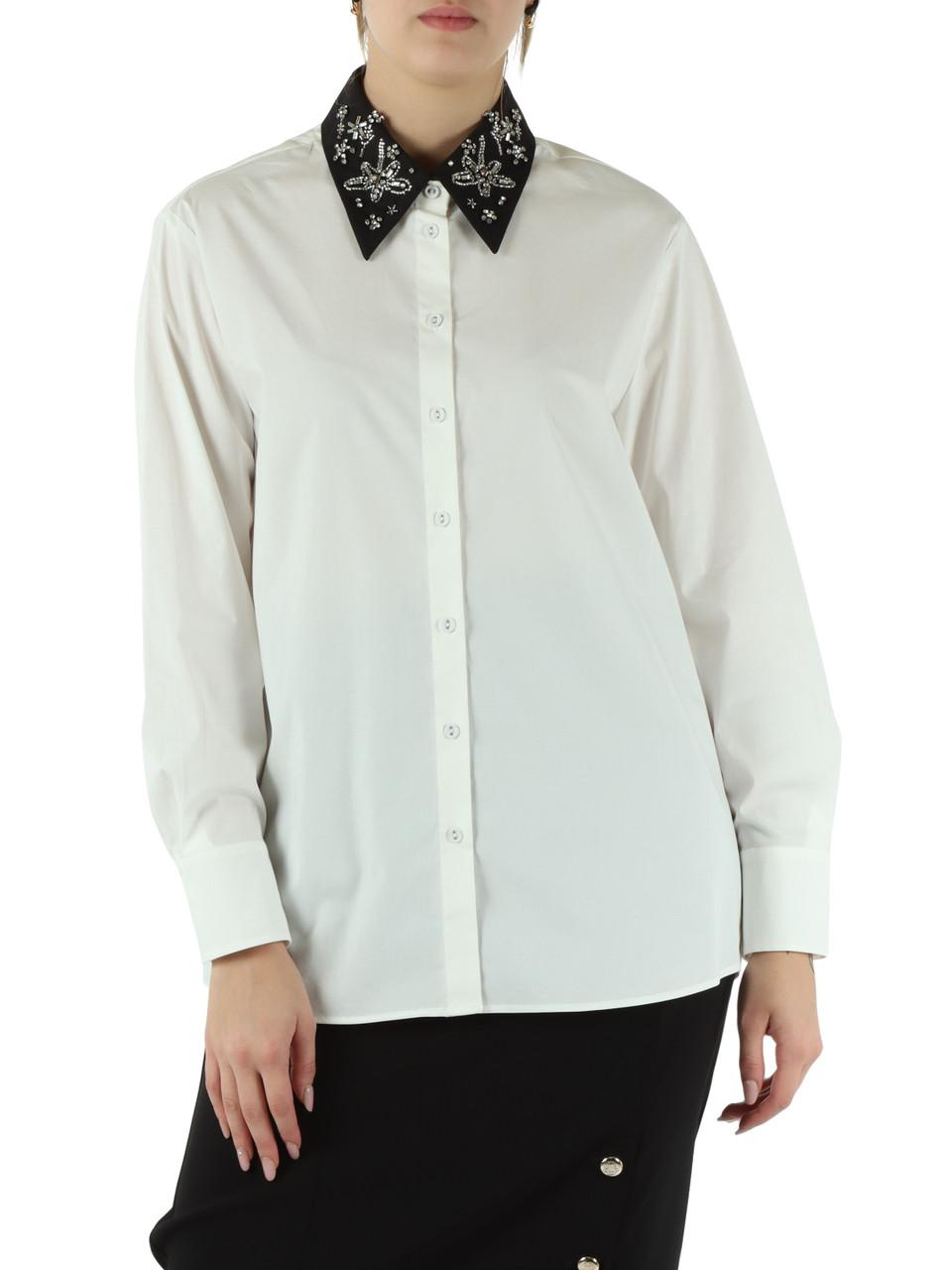 OFF WHITE | Camicia in popeline stretch OFF WHITE | Camicia in popeline stretch