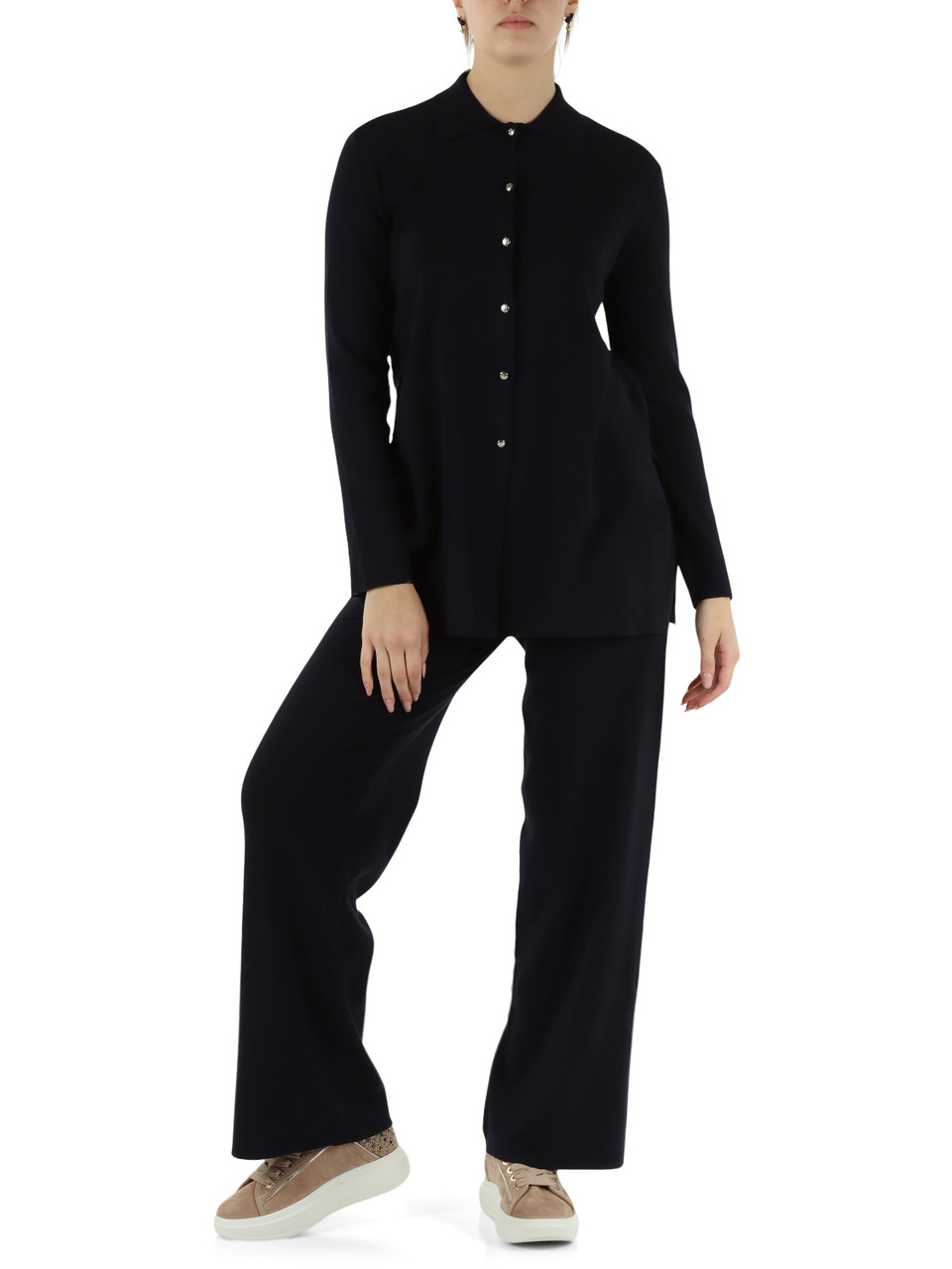 BLU SCURO | Cardigan in misto viscosa BLU SCURO | Cardigan in misto viscosa