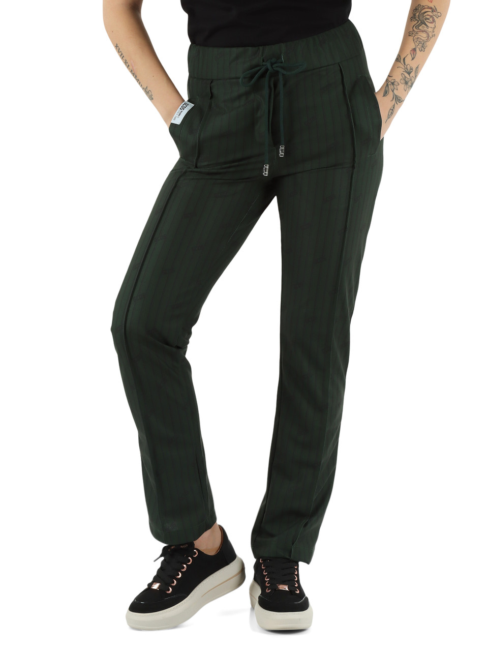 VERDE SCURO | Pantaloni sportivi in triacetato VERDE SCURO | Pantaloni sportivi in triacetato