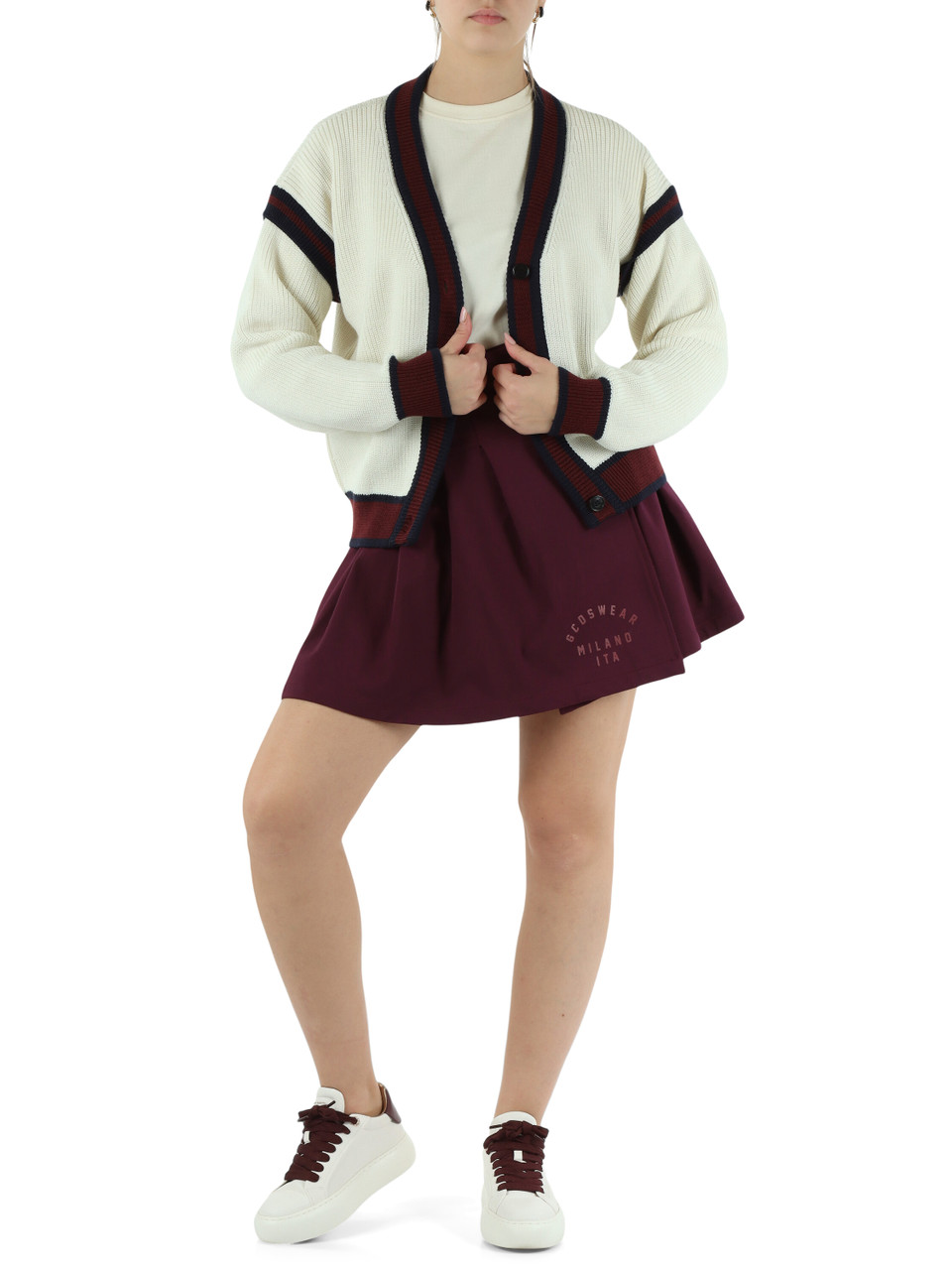 PANNA | Cardigan stile College in misto lana PANNA | Cardigan stile College in misto lana