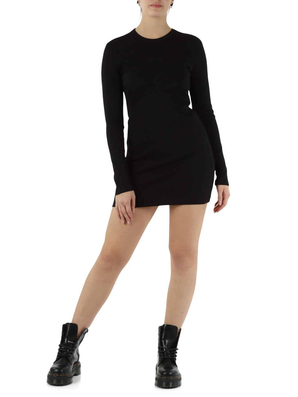 NERO | Mini abito a costine Essentials in cotone stretch NERO | Mini abito a costine Essentials in cotone stretch