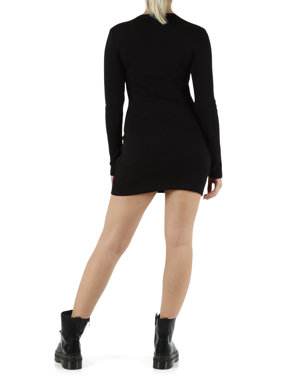 NERO | Mini abito a costine Essentials in cotone stretch NERO | Mini abito a costine Essentials in cotone stretch