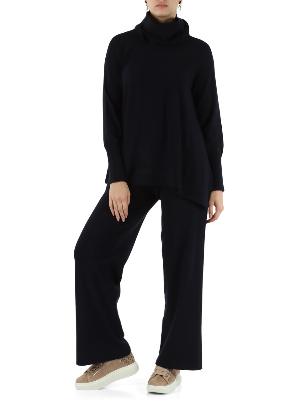 BLU SCURO | Pantaloni in misto viscosa BLU SCURO | Pantaloni in misto viscosa