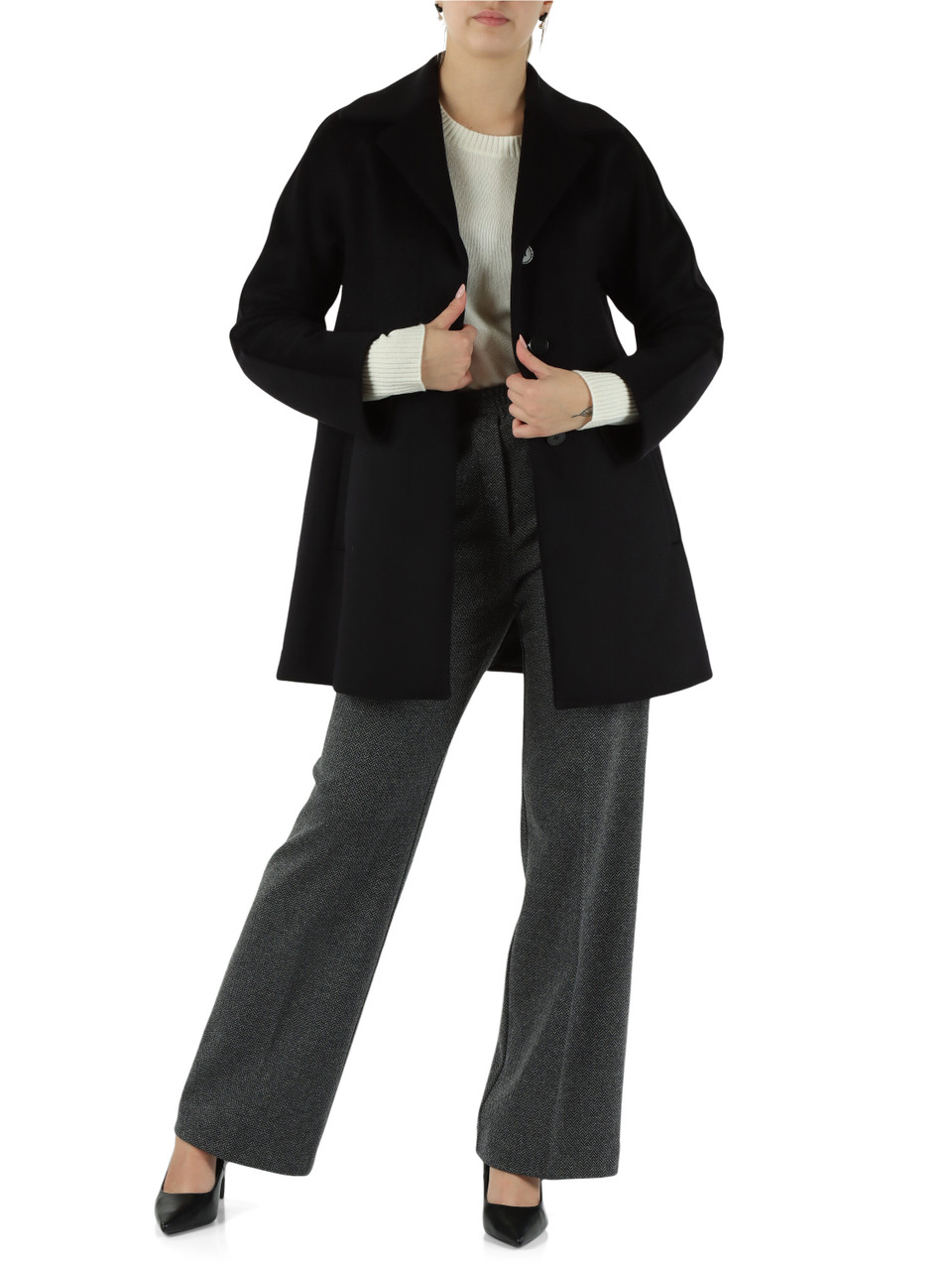 NERO | STUDIO: Cappotto in lana vergine BELIZE NERO | STUDIO: Cappotto in lana vergine BELIZE