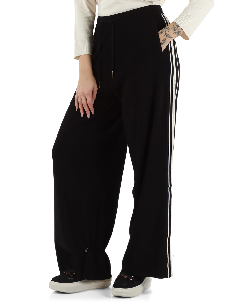 NERO | Pantaloni ampi in misto viscosa NERO | Pantaloni ampi in misto viscosa