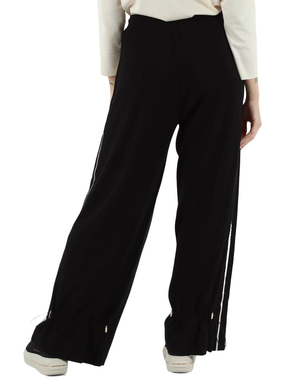 NERO | Pantaloni ampi in misto viscosa NERO | Pantaloni ampi in misto viscosa