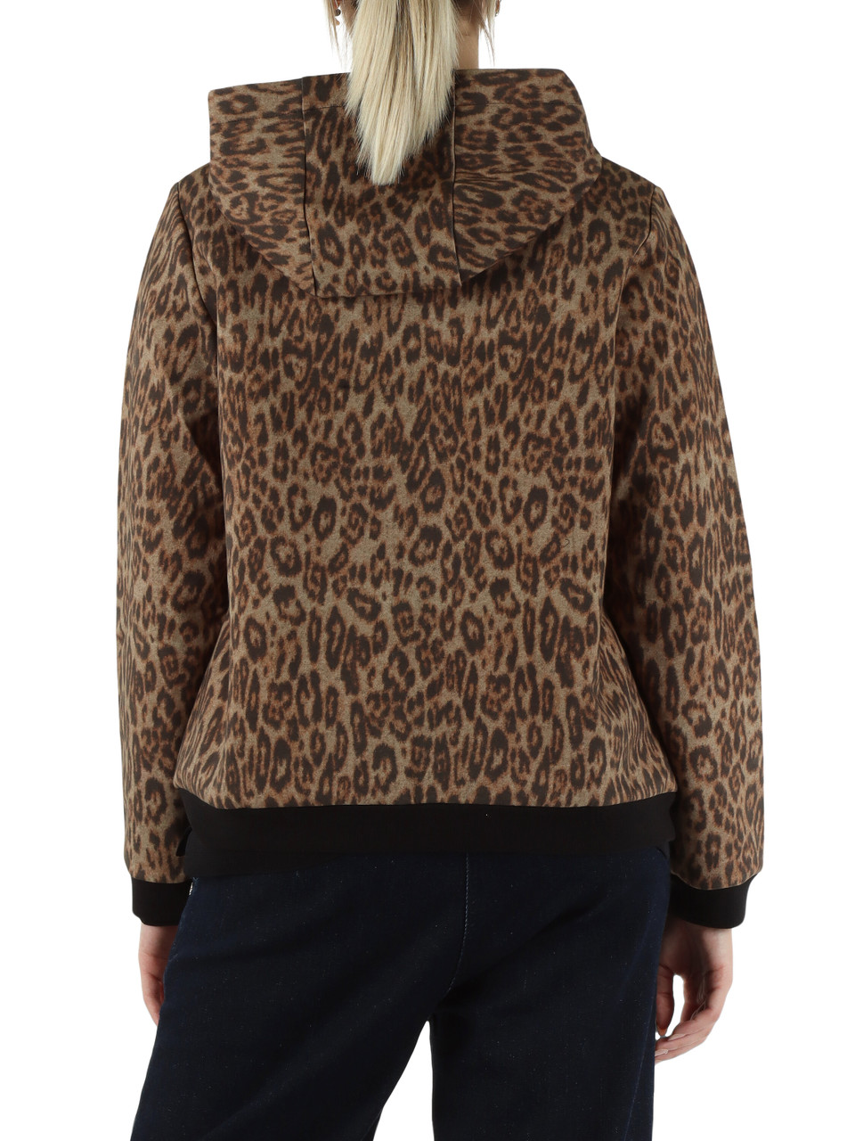 ANIMALIER | Felpa in misto cotone con cappuccio e zip ANIMALIER | Felpa in misto cotone con cappuccio e zip