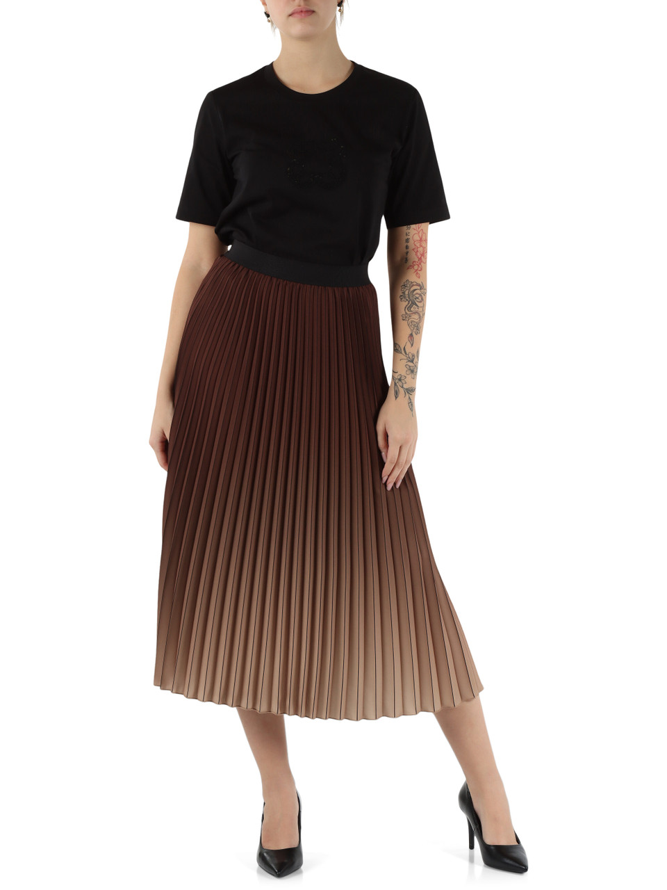 MARRONE | Gonna midi plissé MARRONE | Gonna midi plissé