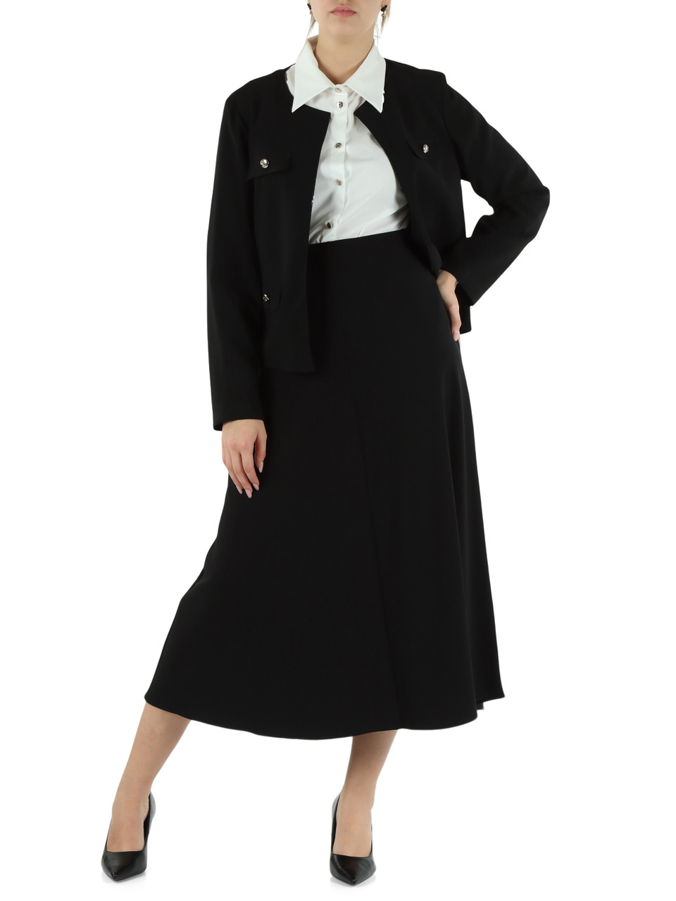 NERO | Gonna midi in crepe NERO | Gonna midi in crepe