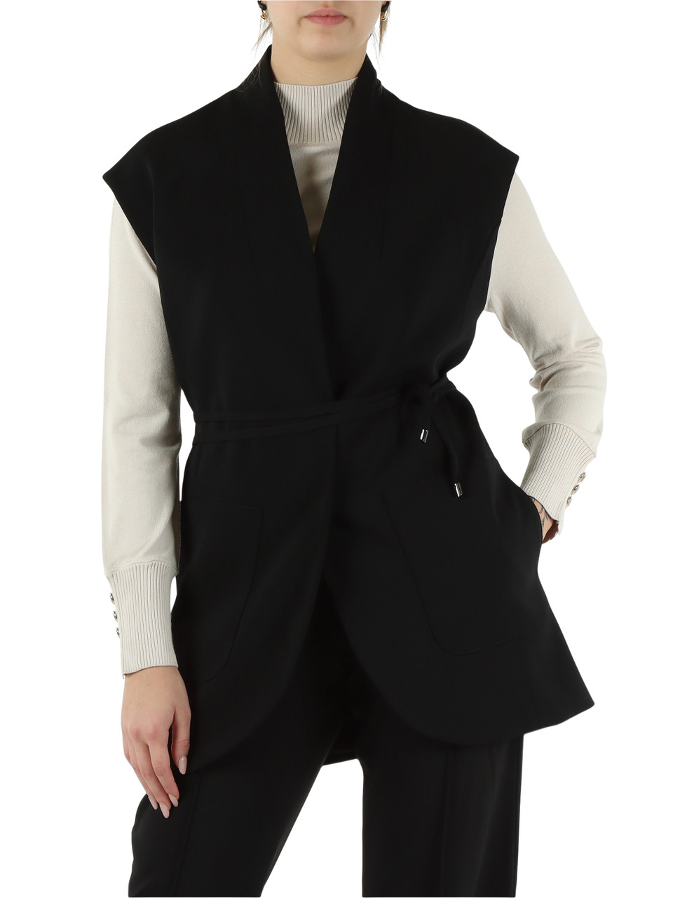 NERO | Gilet in cady stretch NERO | Gilet in cady stretch