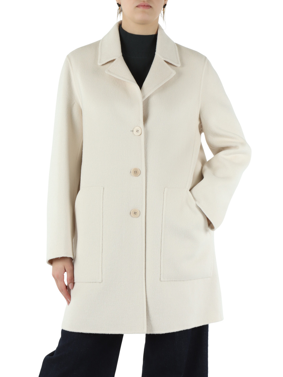 PANNA | Cappotto in tessuto double di misto lana PANNA | Cappotto in tessuto double di misto lana