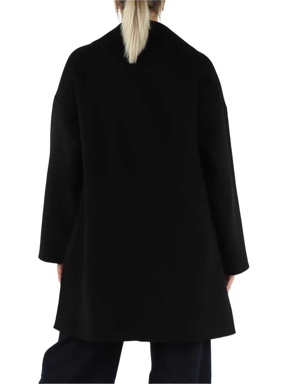 NERO | Cappotto doppiopetto misto lana NERO | Cappotto doppiopetto misto lana