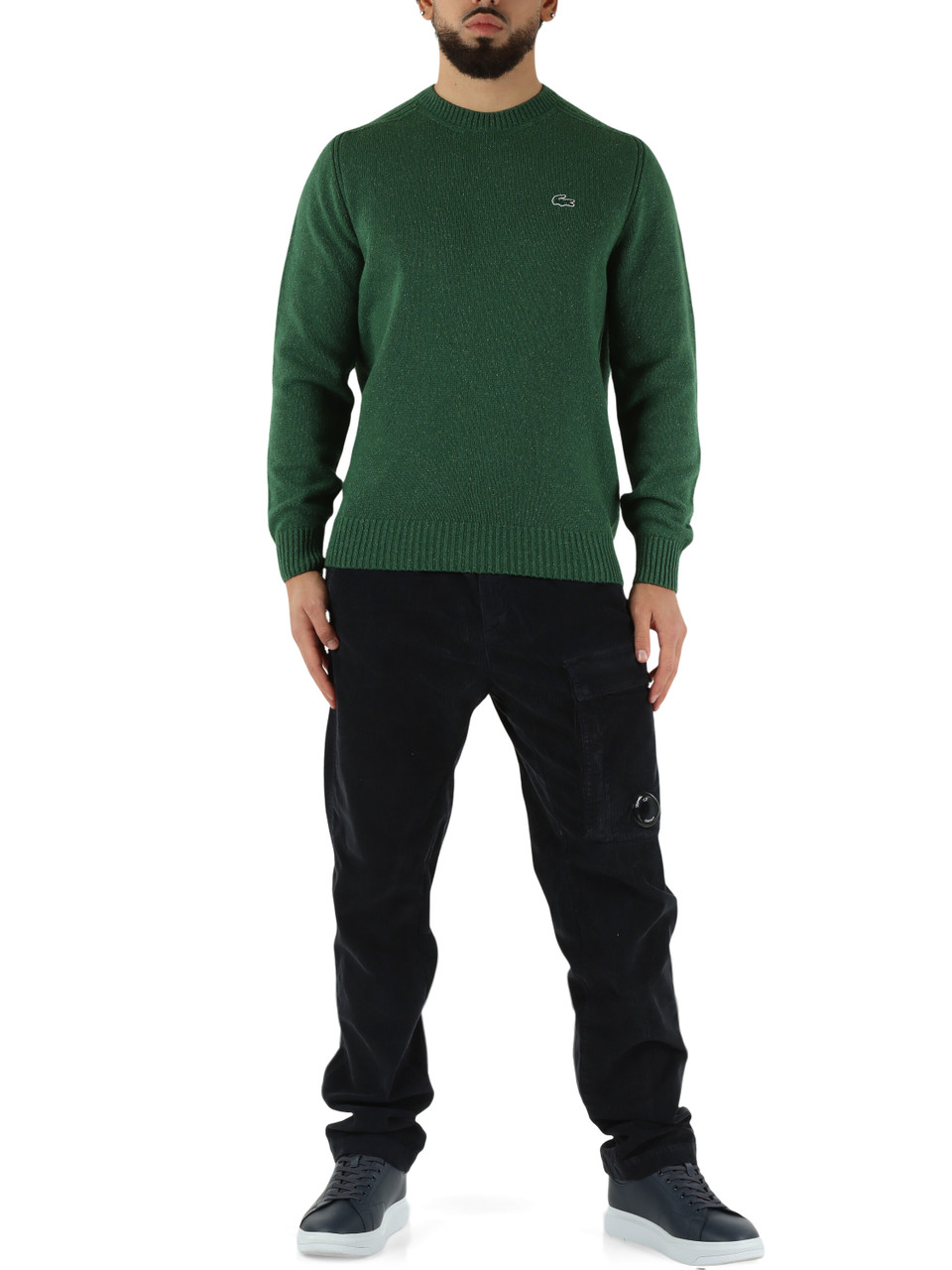 BLU SCURO | Pantalone in corduroy con tasca cargo BLU SCURO | Pantalone in corduroy con tasca cargo