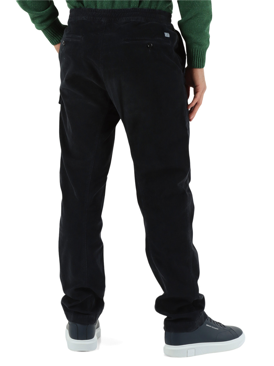 BLU SCURO | Pantalone in corduroy con tasca cargo BLU SCURO | Pantalone in corduroy con tasca cargo