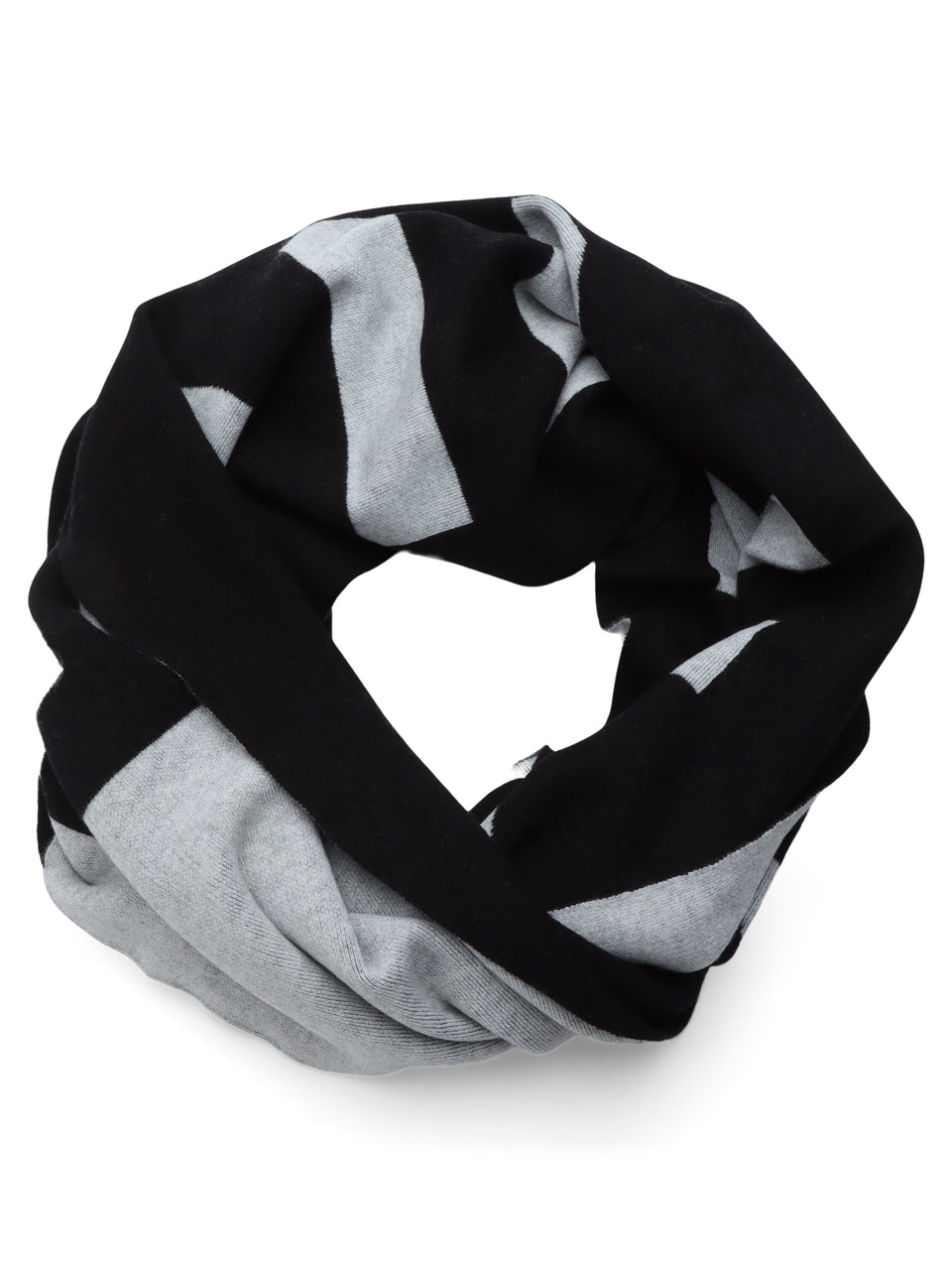 SCHWARZ | Maxi-Schal aus Wollmischung SERBIA