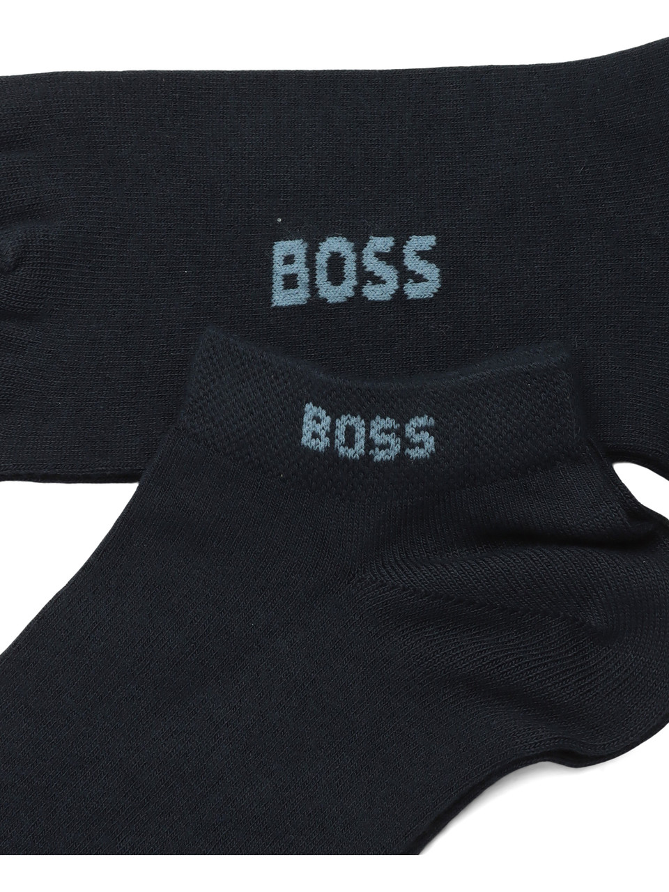 BLU SCURO | Il set comprende due paia di calzini con scritta logo