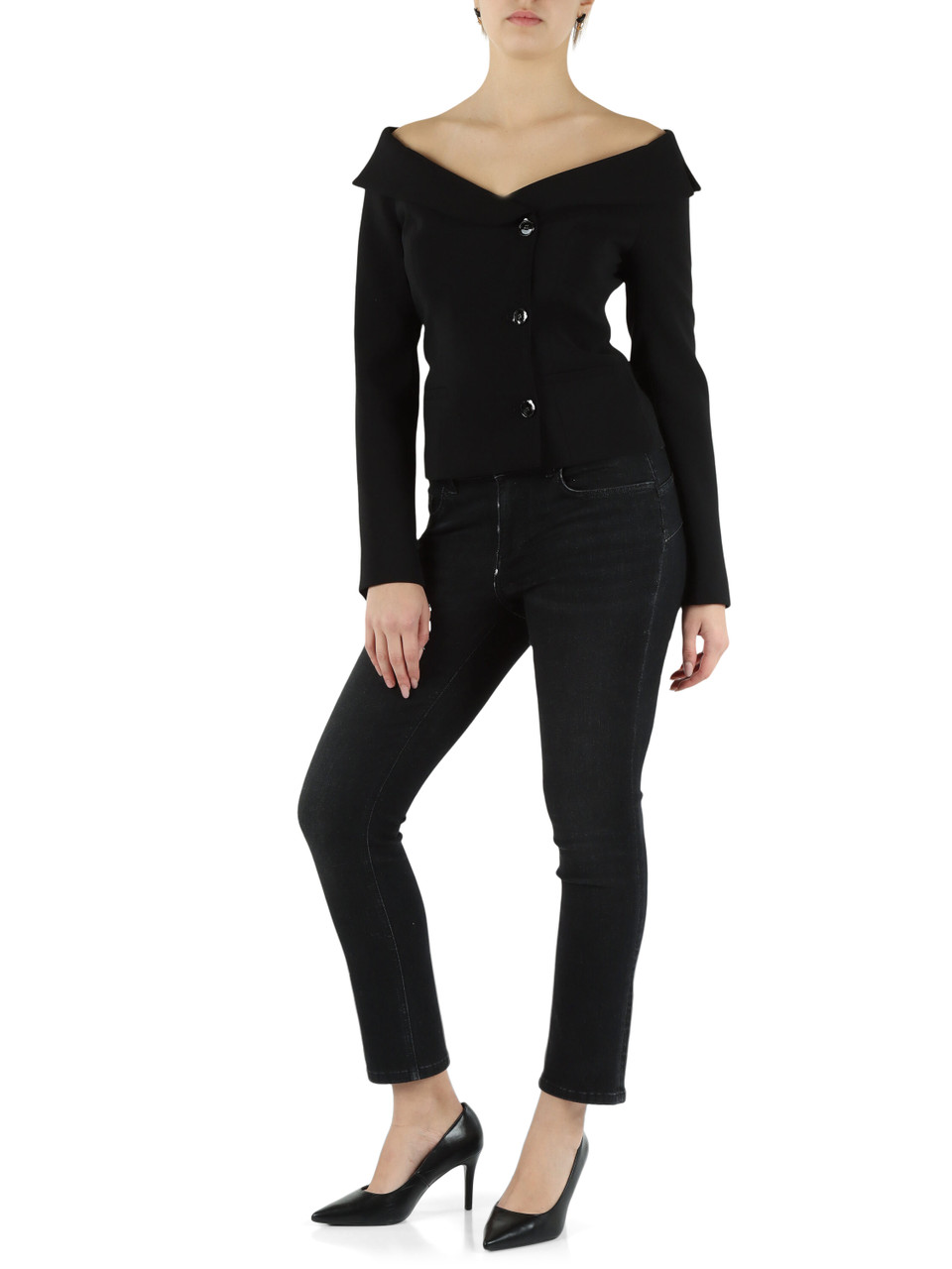 NERO | Giacca ANTONINA in crepe stretch