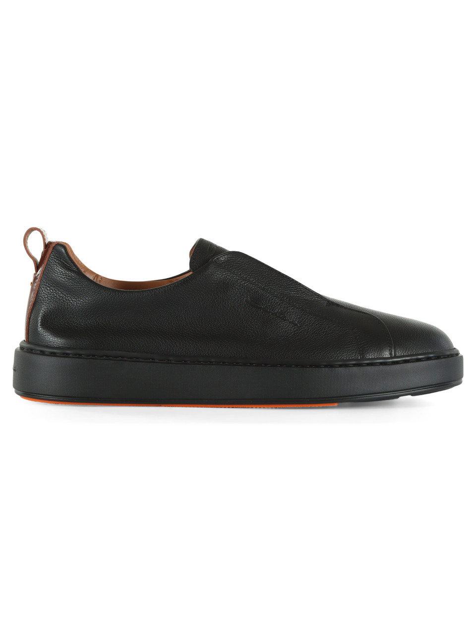 NERO | Sneakers slip on in pelle bottalata