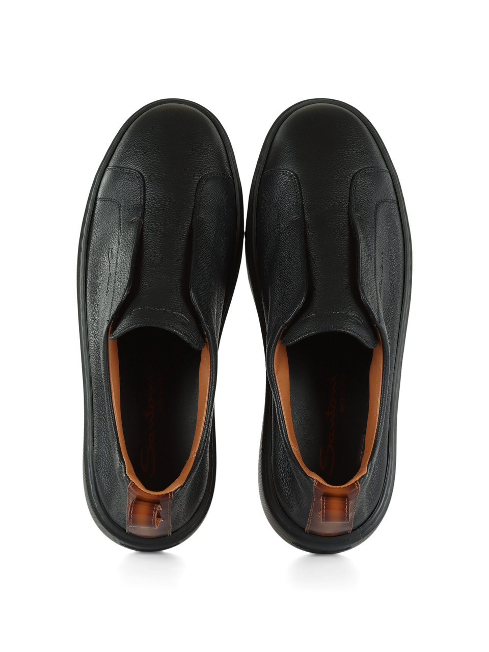 NERO | Sneakers slip on in pelle bottalata
