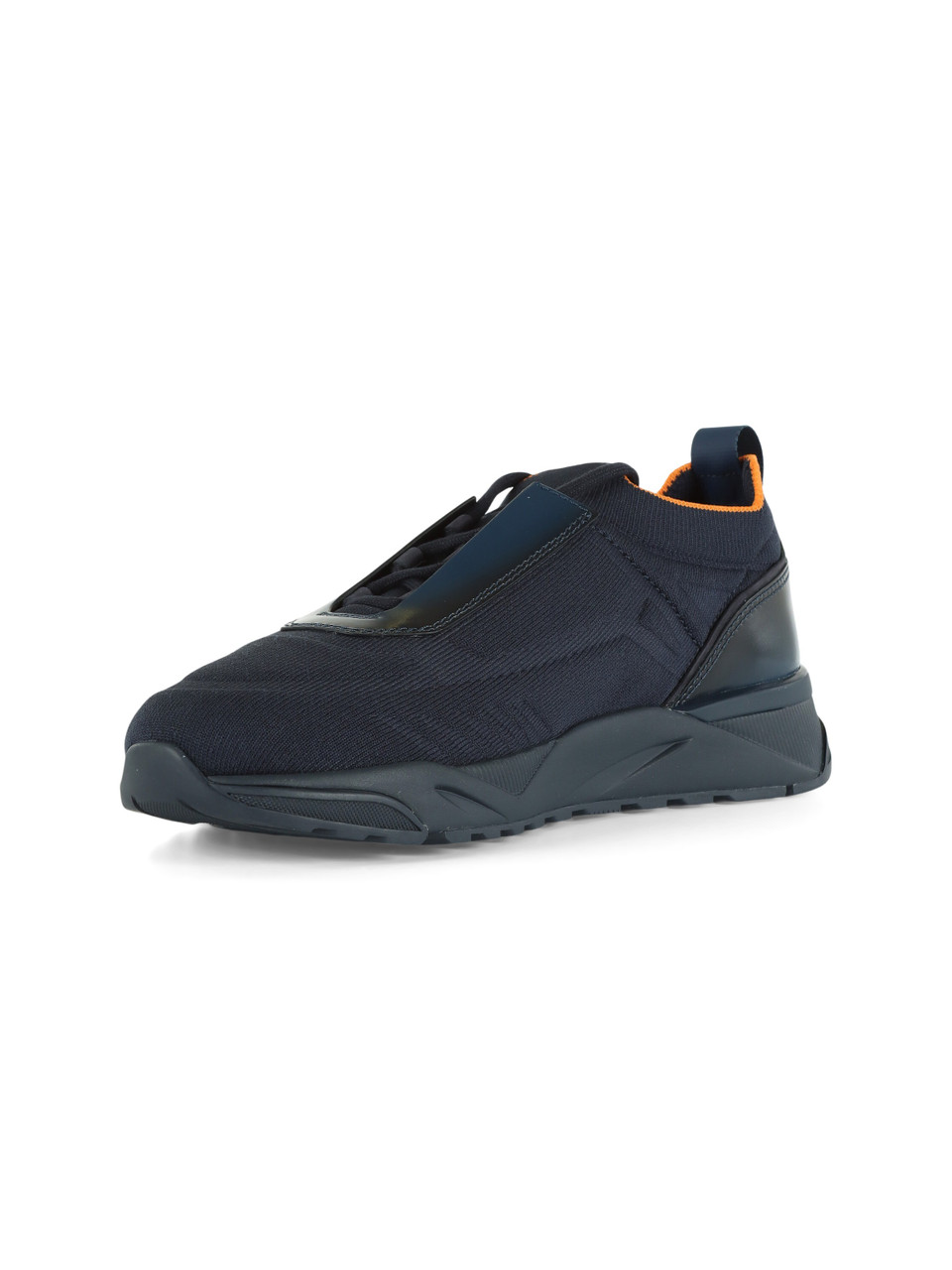 BLU | Sneakers in pelle e tessuto stretch